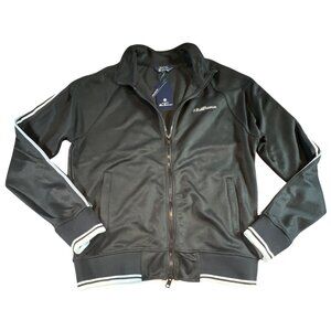 Ben Sherman Black Track Jacket With White Stripes Track Top House Taped Black